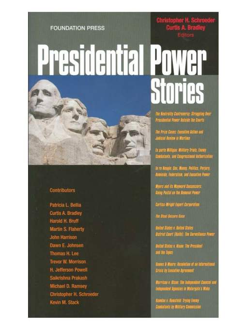 Title details for Presidential Power Stories by Christopher Schroeder - Available